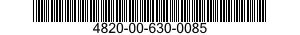 4820-00-630-0085  4820006300085 006300085