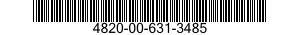 4820-00-631-3485  4820006313485 006313485