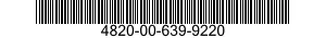 4820-00-639-9220  4820006399220 006399220