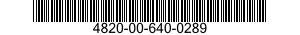4820-00-640-0289  4820006400289 006400289