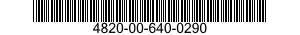4820-00-640-0290  4820006400290 006400290