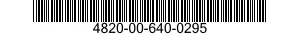 4820-00-640-0295  4820006400295 006400295