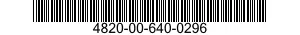 4820-00-640-0296  4820006400296 006400296