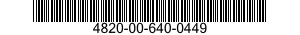 4820-00-640-0449 VALVE,CHECK 4820006400449 006400449