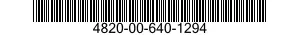 4820-00-640-1294 VALVE,RESTRICTOR CHECK 4820006401294 006401294