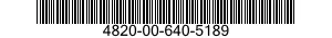 4820-00-640-5189  4820006405189 006405189