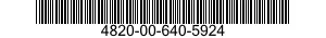 4820-00-640-5924  4820006405924 006405924