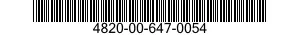 4820-00-647-0054  4820006470054 006470054