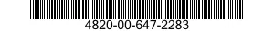 4820-00-647-2283 VALVE,ANGLE 4820006472283 006472283