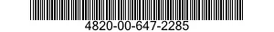 4820-00-647-2285  4820006472285 006472285