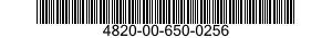 4820-00-650-0256  4820006500256 006500256
