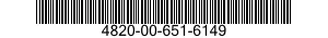 4820-00-651-6149  4820006516149 006516149