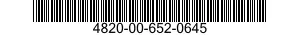4820-00-652-0645  4820006520645 006520645