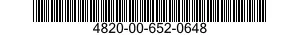 4820-00-652-0648  4820006520648 006520648