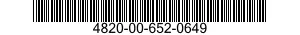 4820-00-652-0649  4820006520649 006520649
