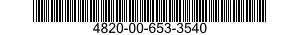 4820-00-653-3540  4820006533540 006533540