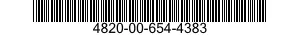 4820-00-654-4383 VALVE,GATE 4820006544383 006544383