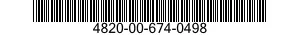 4820-00-674-0498  4820006740498 006740498