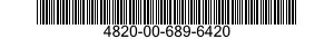 4820-00-689-6420  4820006896420 006896420