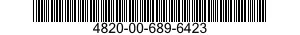 4820-00-689-6423  4820006896423 006896423