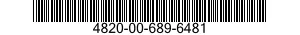 4820-00-689-6481 VALVE,GLOBE 4820006896481 006896481
