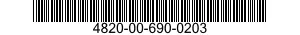 4820-00-690-0203  4820006900203 006900203