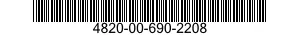 4820-00-690-2208  4820006902208 006902208