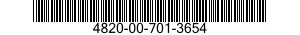 4820-00-701-3654  4820007013654 007013654
