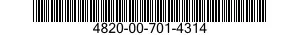 4820-00-701-4314  4820007014314 007014314