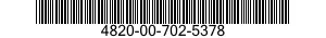4820-00-702-5378  4820007025378 007025378