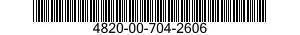 4820-00-704-2606  4820007042606 007042606