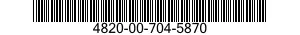 4820-00-704-5870  4820007045870 007045870