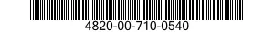 4820-00-710-0540  4820007100540 007100540