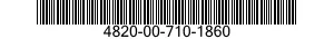 4820-00-710-1860 VALVE,MAIN 4820007101860 007101860