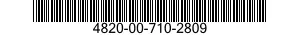 4820-00-710-2809  4820007102809 007102809