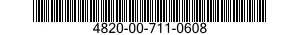 4820-00-711-0608  4820007110608 007110608