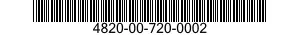 4820-00-720-0002  4820007200002 007200002