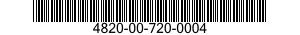 4820-00-720-0004  4820007200004 007200004