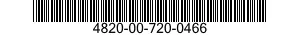 4820-00-720-0466 VALVE,GLOBE 4820007200466 007200466