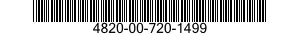4820-00-720-1499 VALVE,CHECK 4820007201499 007201499