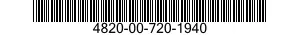4820-00-720-1940  4820007201940 007201940