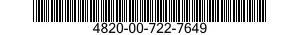 4820-00-722-7649  4820007227649 007227649