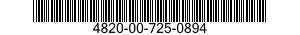 4820-00-725-0894  4820007250894 007250894