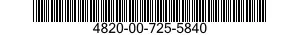 4820-00-725-5840  4820007255840 007255840