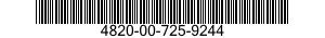 4820-00-725-9244 VALVE,GLOBE 4820007259244 007259244