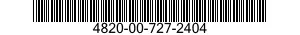 4820-00-727-2404 VALVE,GLOBE 4820007272404 007272404