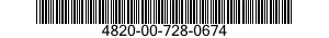 4820-00-728-0674  4820007280674 007280674