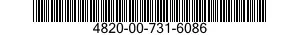 4820-00-731-6086  4820007316086 007316086