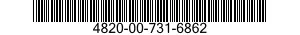 4820-00-731-6862  4820007316862 007316862