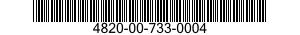 4820-00-733-0004  4820007330004 007330004
